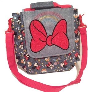 Disney Minnie Mouse Rainbow Red Bow Purse